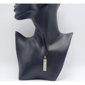 14K Yellow Gold Asian Jade Charm/Pendant